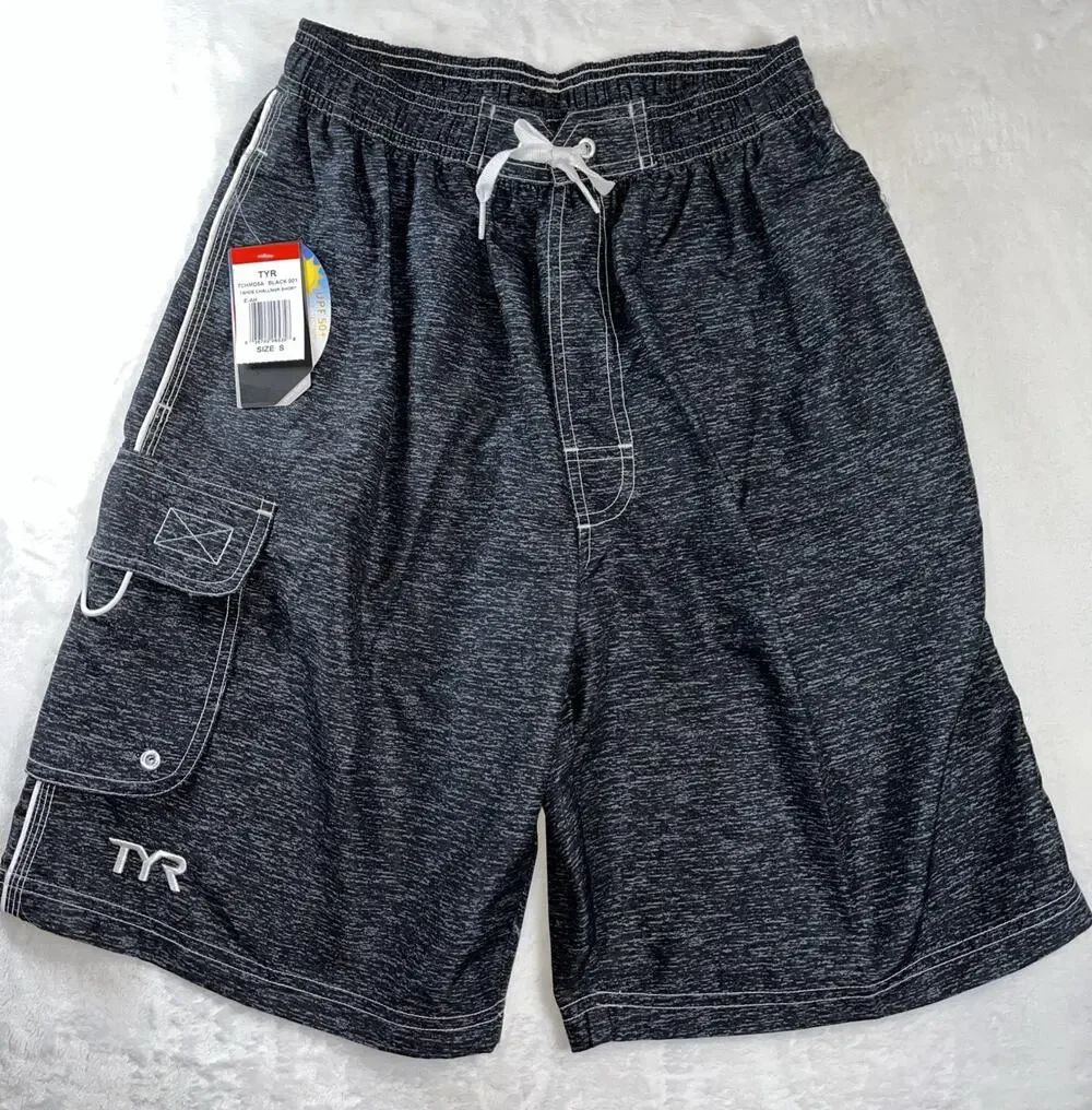 Men's TYR UPF 50+ Classic Fit Tahoe Challenger Swimsuit Swim Shorts Trunks SMALL